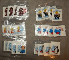 Vintage Lot of 24 Religious Googly Eyes Vinyl Stickers (about 1 3/4″ tall) new