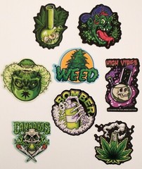 Crazy Fun Weed! 420 Fans. Weed. Marijuana. Cannabis. *8 Stickers/Decals *Set 1