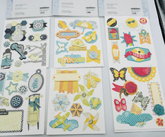 Lot 3 Creative Memories Layered Stickers Summer Days of Winter Days of Spring