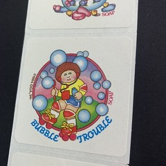 Vtg 80s Stickers Scratch Sniff Toymaker Cabbage Patch Kids Soap