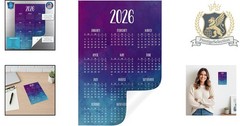 Elegant Removable 2026 Sticker Calendar – Perfect for Home & Office Decor