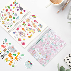 YUATCYA Reusable Sticker Collecting Book Storage Album with 40 Sheets Blank Rele