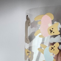 Daiso Japan Animal Stickers Dog Cat Cute Kawaii Pulp Planner Scrapbook Journal