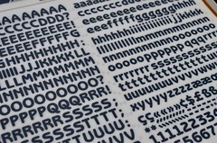 MECANORMA Dry Transfer Lettering 443.48 CLN #193 BENGUIAT GOTHIC HEAVY 13mm