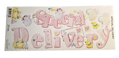 NRN DESIGNS Die-Cut Cardstock Stickers – Baby Girl – 3 sheet