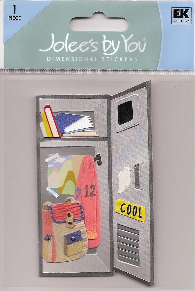 Jolee’s by You nonAdhesive Embellishment SCHOOL OPEN LOCKER 73339 FAST FREE SHIP