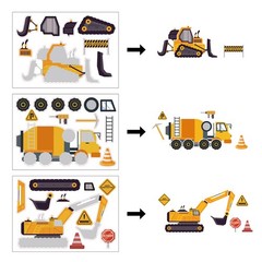24 Sheets Construction Truck Stickers Make Your Own Truck Stickers Boys Birth…