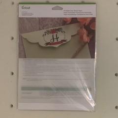 Cricut Printable Sticker Paper 12 Sheets White and 12 Sheets of Clear, 8.5×11”