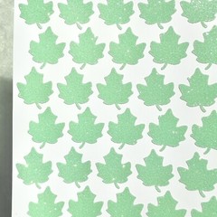 Glitter Leaf Stickers! – 0.5 to 3 inch – Choose a Size and Color!