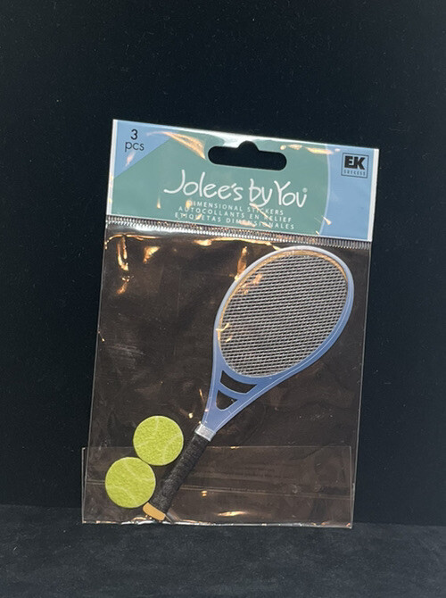 EK SUCCESS Jolee’s by You Tennis Rackets & Balls Dimensional Stickers