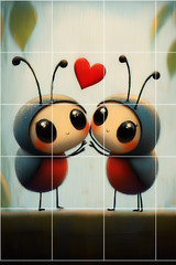 4×6″ Bugs In Love Junk Journal Art Card Topper Scrapbook Supplies Set of 3