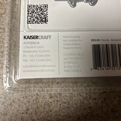 Kaiser Craft Decorative Dies Words REMEMBER THE GOOD TIMES diecut