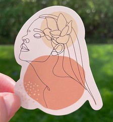 50pcs BOHEMIAN stickers, BOHO CHIC, Boho, Girly, pink, feminine, flowers retro