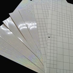 5x A4 Size Holographic Overlay Film Self-Adhesive Cold Laminating Sheets Quality