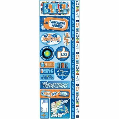 Signature Series 2012 Cardstock Combo Stickers 4.25″X12″-Family Vacation