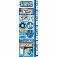 Signature Series 2012 Cardstock Combo Stickers 4.25″X12″-Family Vacation