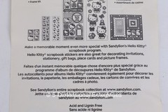 Hello Kitty Vintage 2005 Partial Sticker Sheet SIL-34081 HK2