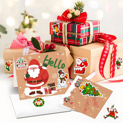 Christmas Theme Stickers, 100Pcs Vinyl Waterproof Merry Christmas Stickers for E