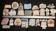 LOT OF 10 pcs BOOK READER LOVER decals love reading books nerd library nook