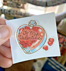 Vintage 80s Sticker Lot: Restored Valentine’s Day Heart Candy Stickers (READ)