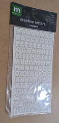Making Memories Creative Letter 5/16 » chunky spotlight #25199 604062251990 New