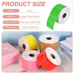 1000Pcs Colored Coding Labels Stickers, 5×3 Inch Rectangle Inventory Stickers…