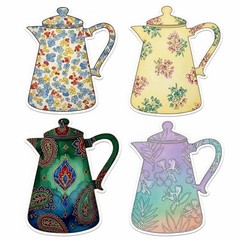 Cute Teacups And Kitchen Embellishments Junk Journal Scrapbook Choose A Set