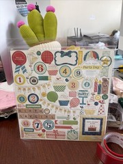 Crate Paper Party Day Chipboard Stickers – 683127 – NIP