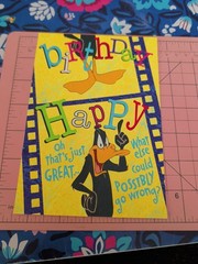 Hallmark Looney Tunes Daffy Duck Greeting Card Birthday(Joke Doesnt Open)