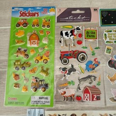 Lot Of Farm Animals Country Stickers Scrapbooking Arts Crafts