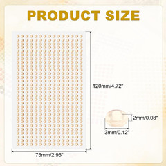 5 Sheet/2250Pcs Rhinestone Adhesive Stickers Self Adhesive Acrylic Gem Sticker 3