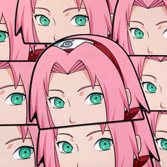 SAKURA PEEKER DECAL NARUTO SHIPPUDEN ANIME CAR STICKER DECAL