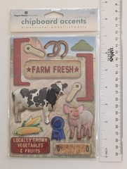 Farm Themed Chipboard Accents Scrapbooking Embellishments By Paper House