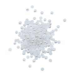 Buttons Galore Flat Back Half Pearls for DIY Crafts (6) Soft Colors