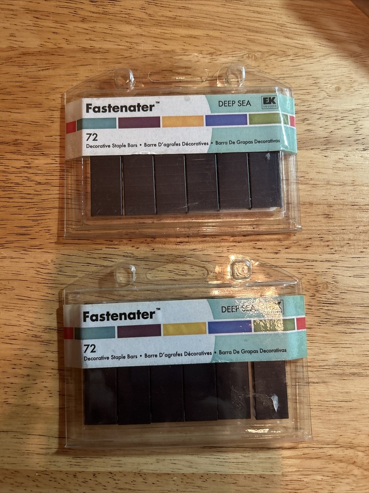 NEW Fastenater 72 Staple Bars Refill Metal DEEP SEA. 2 PACK