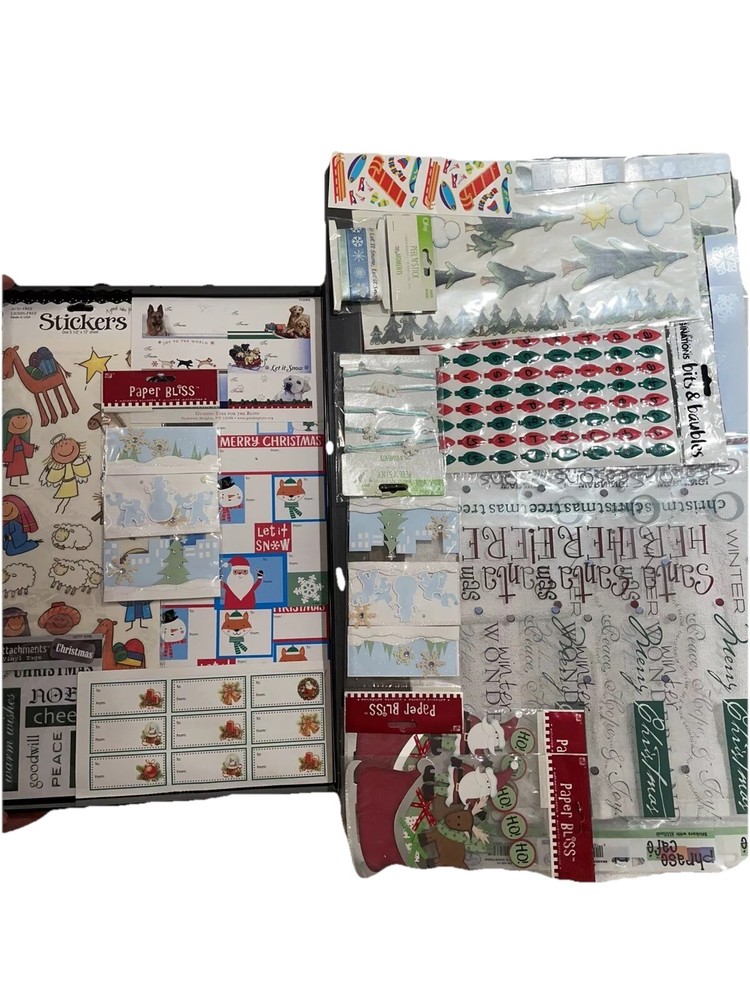 200+ Christmas Holiday Stickers Variety Sizes, Shapes, Styles For Gifts, Decor