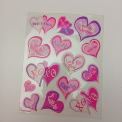 Conversation Hearts Valentine’s Day Love Sticker Sheet by Camscan