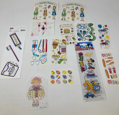 Large Vintage Scrapbooking Stickers Family Fun Amusement Park Mickey Mouse