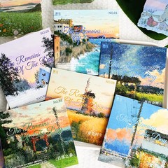 15 pcs Countryside Landscape Sunset Stickers DIY Scrapbook Journal Aesthetic