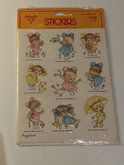 Vtg 1981 Hallmark SUZY ANGEL «Angelove» Kittens Ambassador Pack Stickers SEALED!