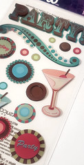 EK Success Sticko PARTY Metallic Dimensional Stickers – 20 pcs