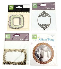 Making Memories Lot of 12 Photo Corners Mini Frames and Chipboards New
