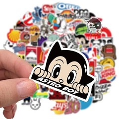 Waterproof Vinyl Trendy College Stickers Skateboard, Water Bottle, Laptop etc