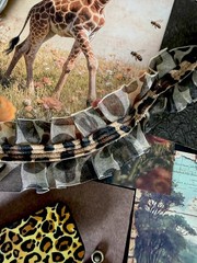 104 Pc Vintage Safari Junk Journal Kit African Wildlife Maps Tags Ephemera Set