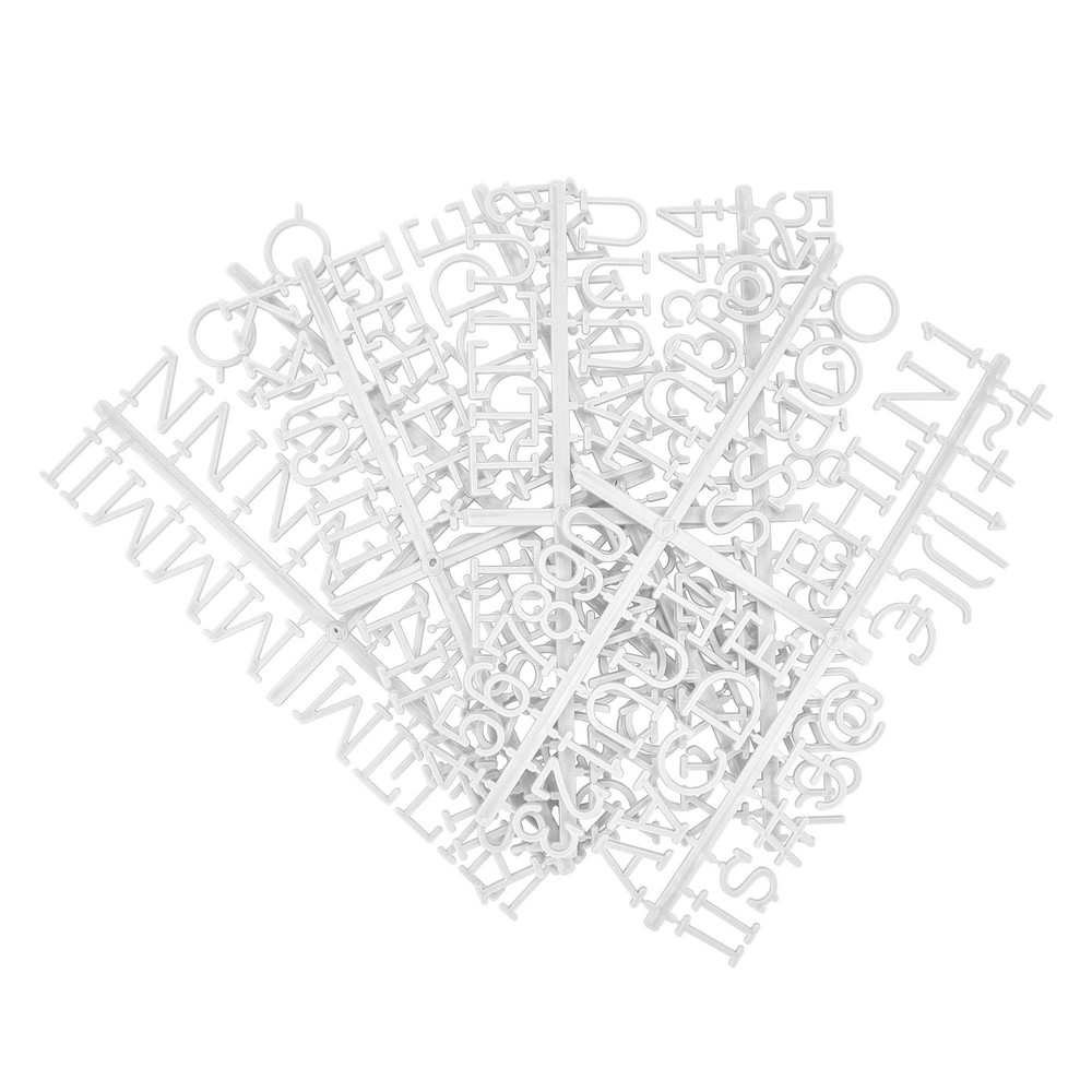 Veskaoty 1 Inch Letters for Felt Letter Board, White 1 inch, 1 inch