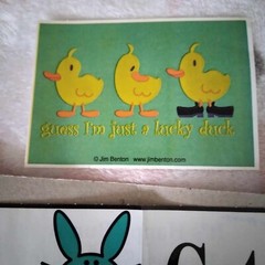 Lot of 4 Jim Benton Vending Machine Stickers Happy Bunny & Just Jimmy Y2K