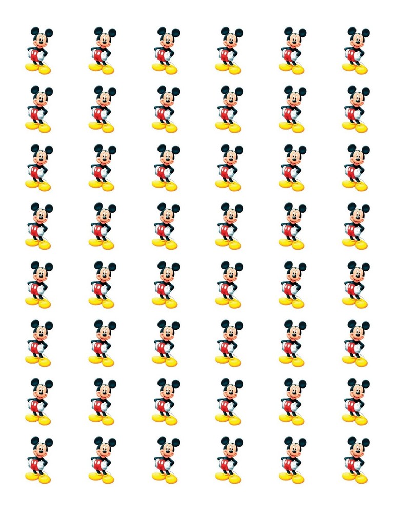 48 MICKEY MOUSE ENVELOPE SEALS LABELS STICKERS 1.2″ ROUND