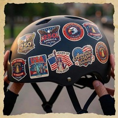 USA 250th Anniversary Sticker, Pack (49+ PCS) Patriotic American Stickers