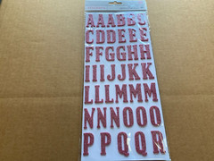 Lot of 5 AMERICAN CRAFTS ALPHA Glitter FOAM STICKER BUNDLE 614372