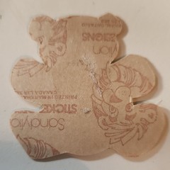 6 Vintage 80’s Sandylion Teddy Bears Fuzzy stickers